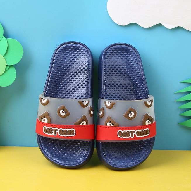 Bear pattern children slide | Custom Flip Flops